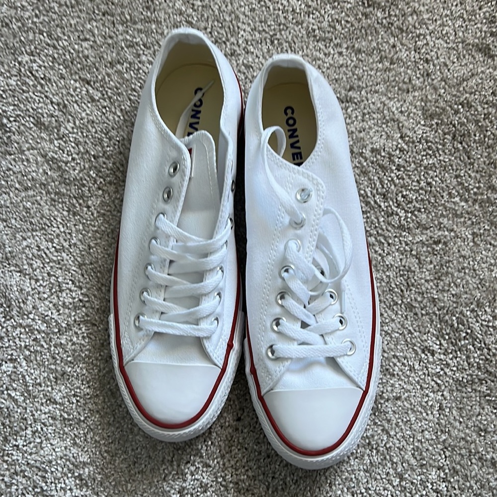 Brand new white converse